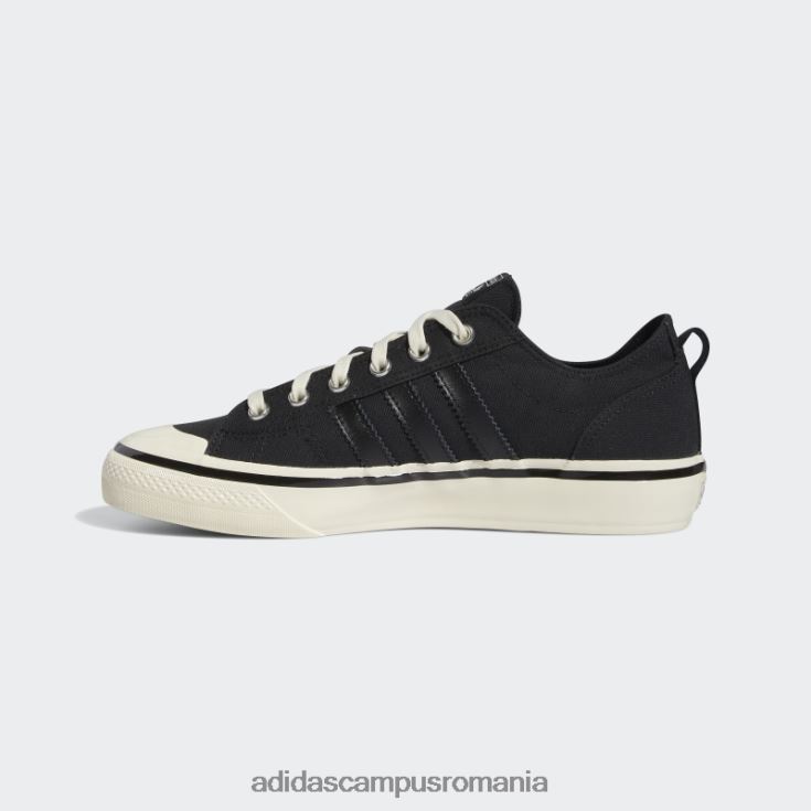 adidas campus romania pantofi gum nizza rf 74 unisex negru/alb/gumă J266N212495