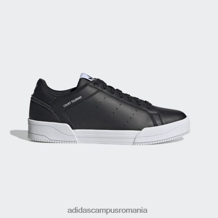 adidas campus romania pantofi negri court tourino unisex alb negru J266N212989