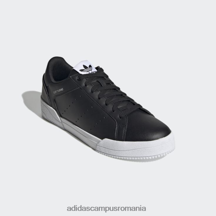 adidas campus romania pantofi negri court tourino unisex alb negru J266N212989
