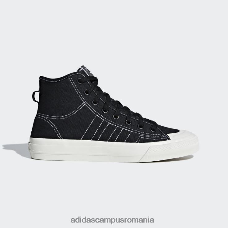 adidas campus romania pantofi negri nizza rf hi unisex alb negru J266N2154