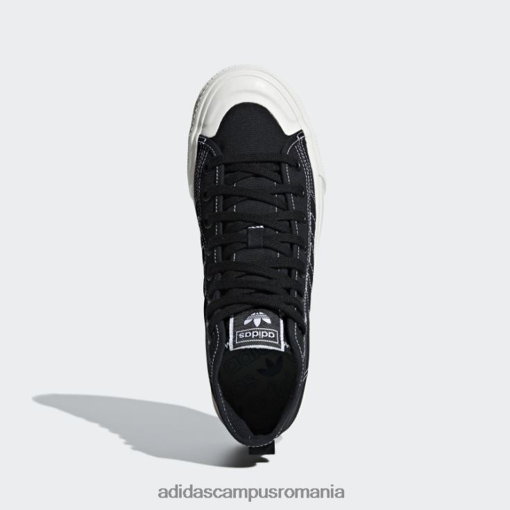 adidas campus romania pantofi negri nizza rf hi unisex alb negru J266N2154