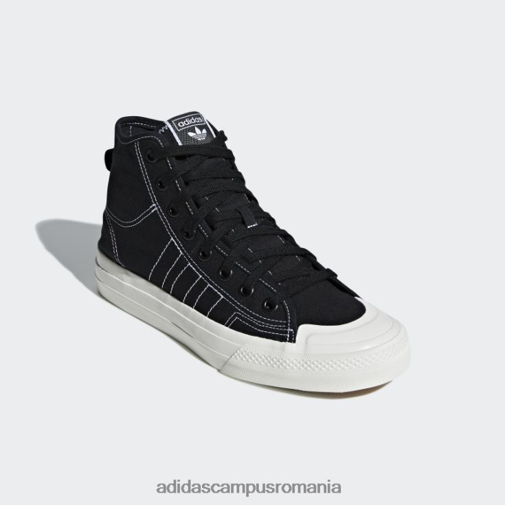 adidas campus romania pantofi negri nizza rf hi unisex alb negru J266N2154