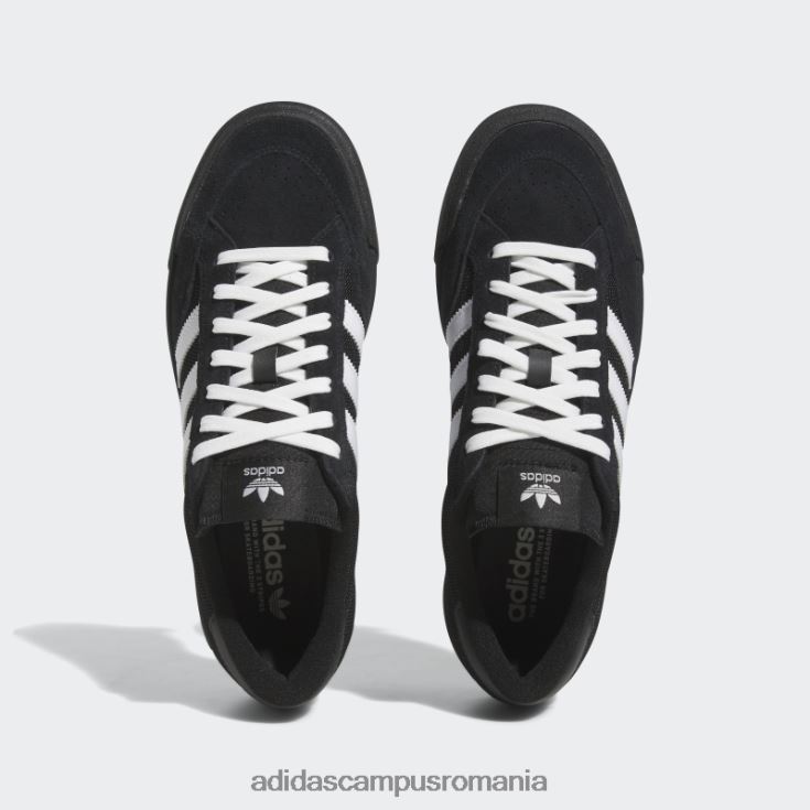 adidas campus romania pantofi negri nora unisex negru/alb/auriu metalic J266N24145