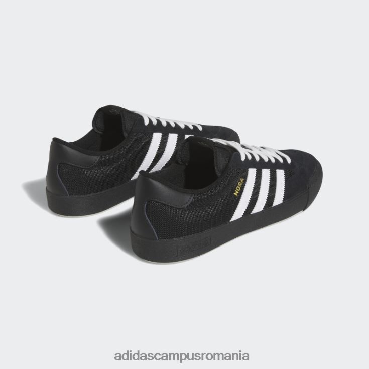 adidas campus romania pantofi negri nora unisex negru/alb/auriu metalic J266N24145
