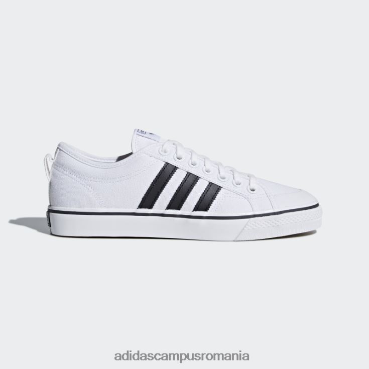 adidas campus romania pantofi nizza eleganti negri unisex alb negru J266N2148