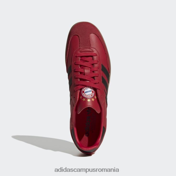 adidas campus romania pantofi samba fc bayern roșii unisex roșu/negru/gumă J266N212469