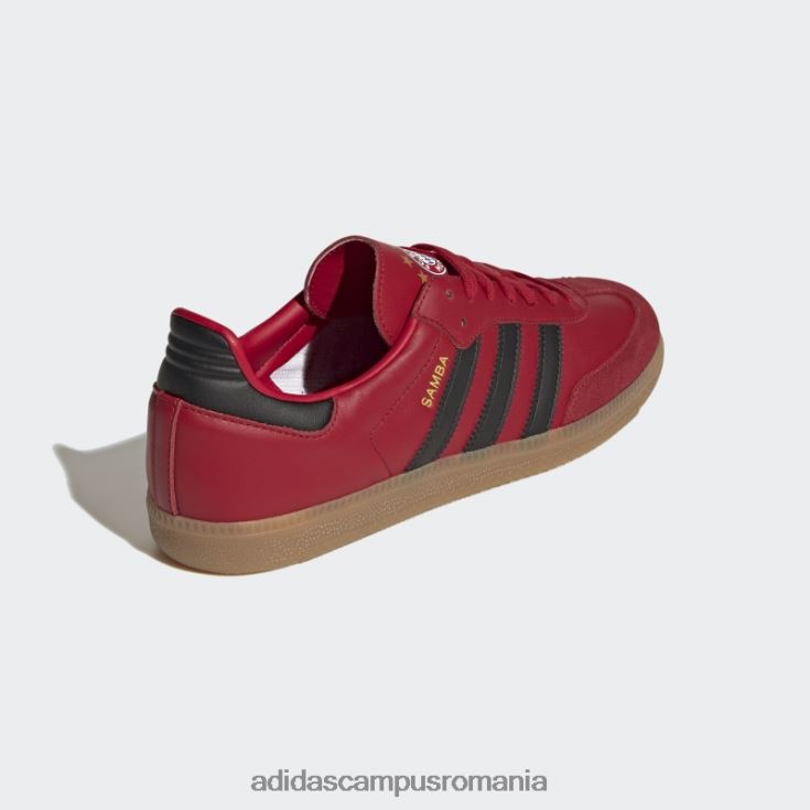 adidas campus romania pantofi samba fc bayern roșii unisex roșu/negru/gumă J266N212469