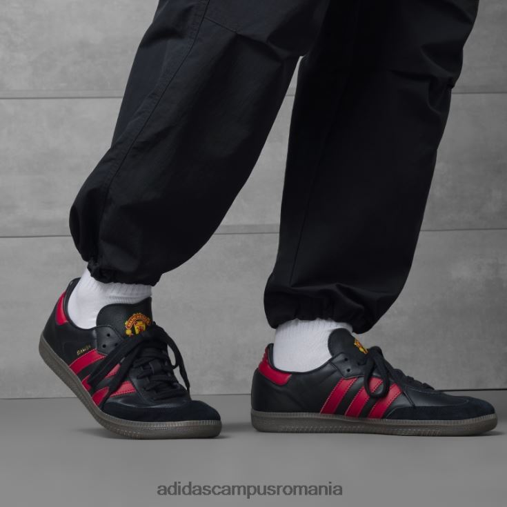 adidas campus romania pantofi samba manchester united negri unisex negru/roșu real/gumă J266N212349