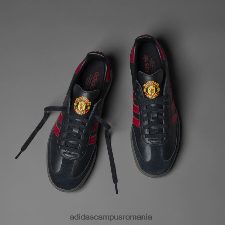 adidas campus romania pantofi samba manchester united negri unisex negru/roșu real/gumă J266N212349