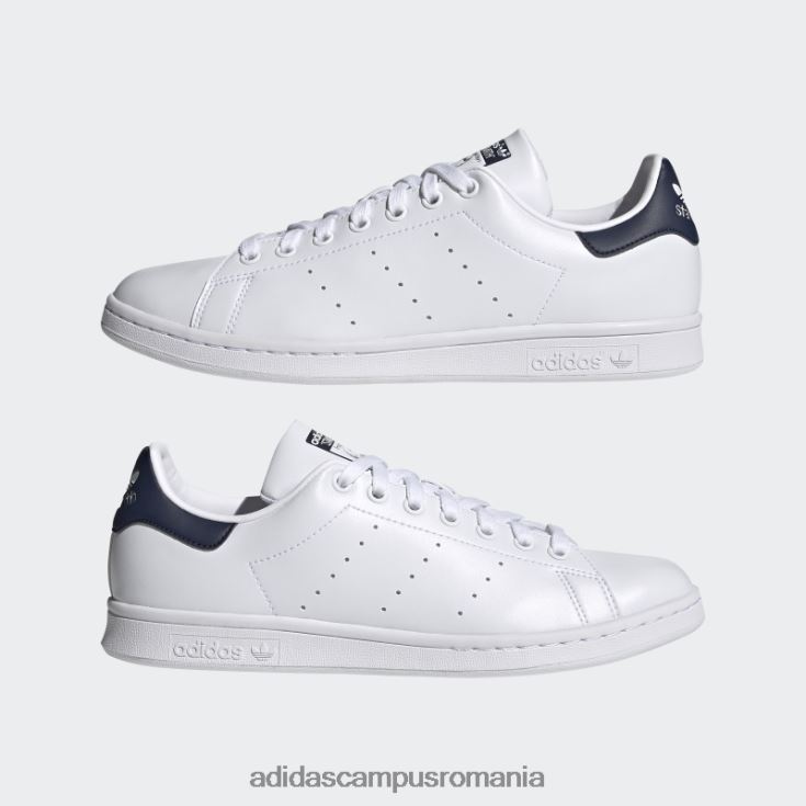 adidas campus romania pantofi stan smith modă bleumarin unisex alb/marinier J266N23963