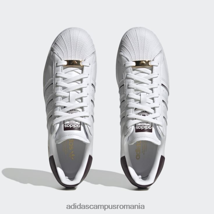 adidas campus romania pantofi superstar maro unisex alb/maro J266N212596