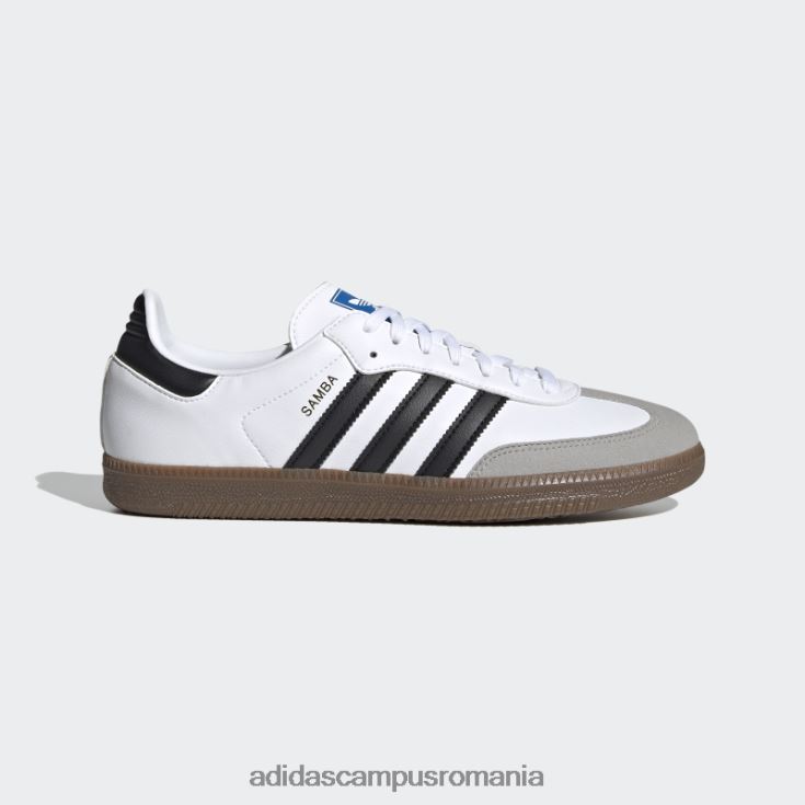adidas campus romania pantofi vegani samba albi unisex alb/negru/gumă J266N24363
