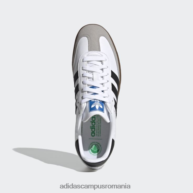 adidas campus romania pantofi vegani samba albi unisex alb/negru/gumă J266N24363