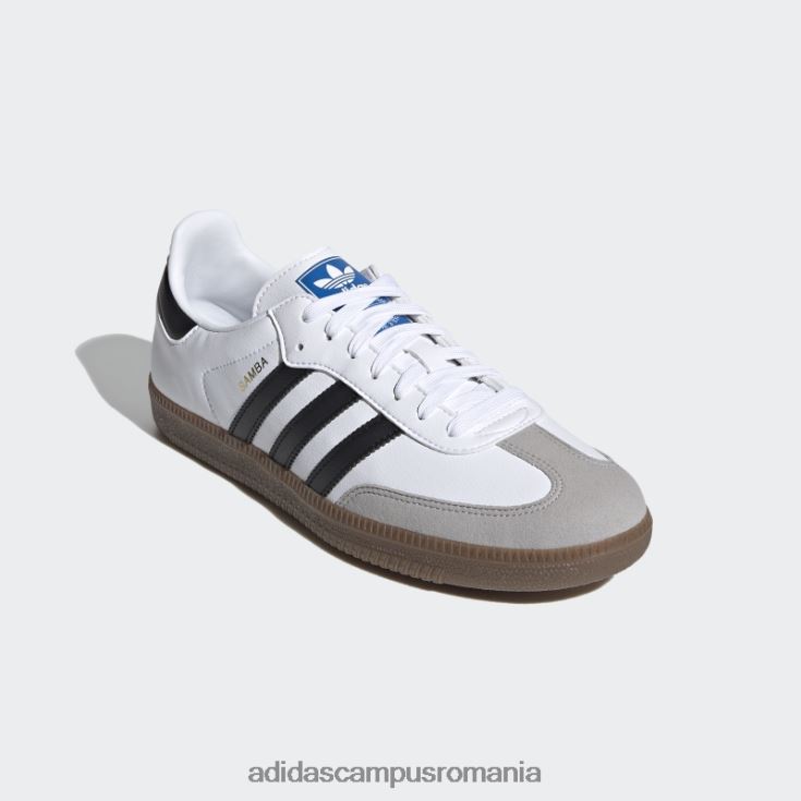 adidas campus romania pantofi vegani samba albi unisex alb/negru/gumă J266N24363