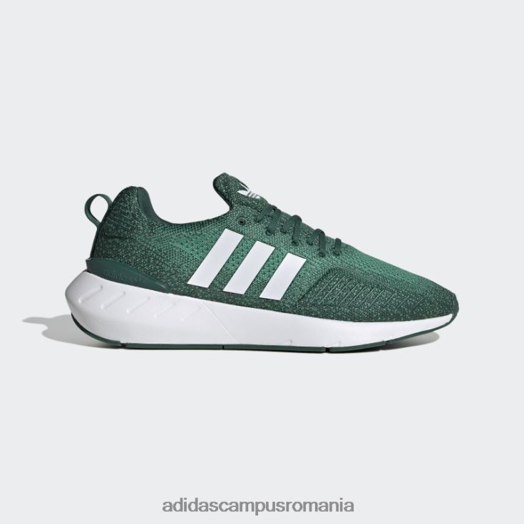 adidas campus romania pantofi verzi Swift Run 22 unisex verde/alb/verde aldine J266N24337