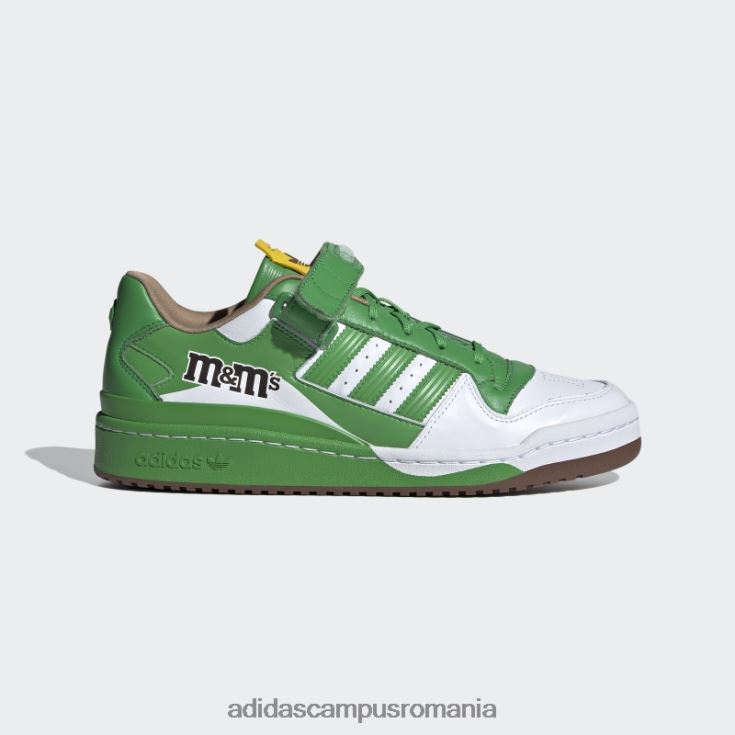 adidas campus romania pantofi verzi m&m's forum low 84 unisex verde/alb/eqt galben J266N24408