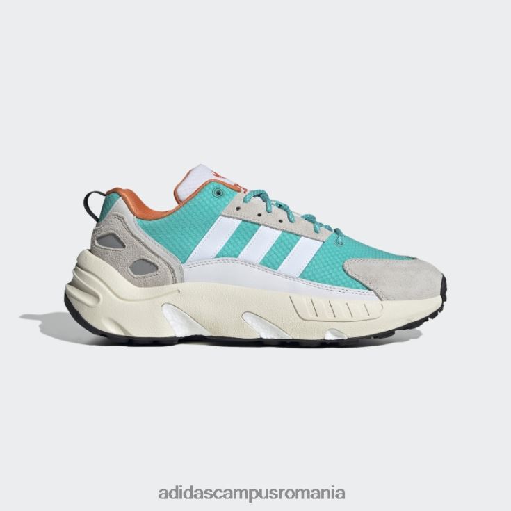 adidas campus romania pantofi zx 22 boost mint rush unisex alb/papură de mentă/portocaliu J266N212878