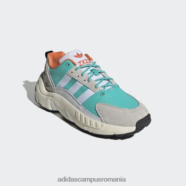 adidas campus romania pantofi zx 22 boost mint rush unisex alb/papură de mentă/portocaliu J266N212878