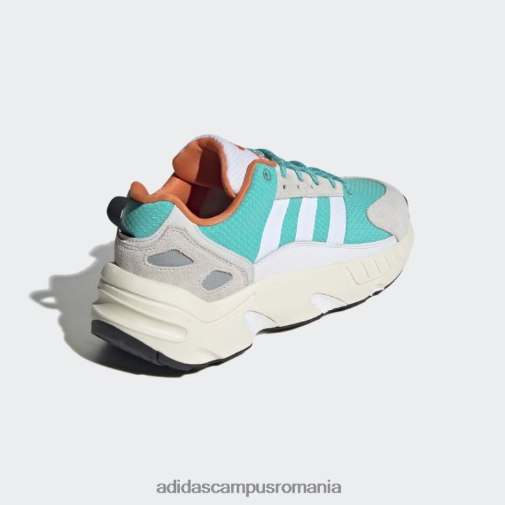 adidas campus romania pantofi zx 22 boost mint rush unisex alb/papură de mentă/portocaliu J266N212878