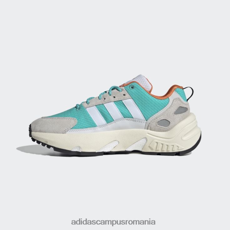 adidas campus romania pantofi zx 22 boost mint rush unisex alb/papură de mentă/portocaliu J266N212878