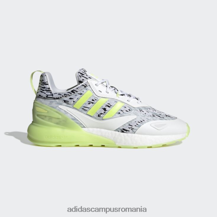 adidas campus romania pantofi zx 2k boost 2.0 lime unisex alb/var J266N212937