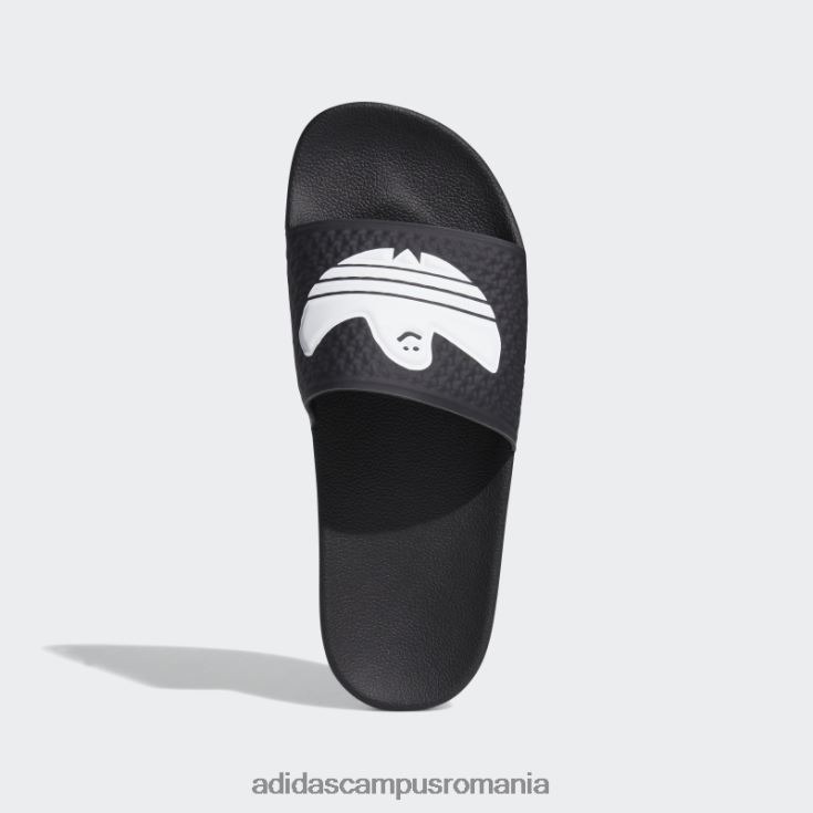 adidas campus romania shmoofoil alunecă alb unisex alb negru J266N23959