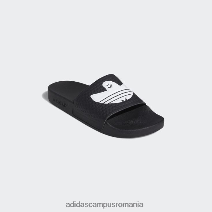 adidas campus romania shmoofoil alunecă alb unisex alb negru J266N23959