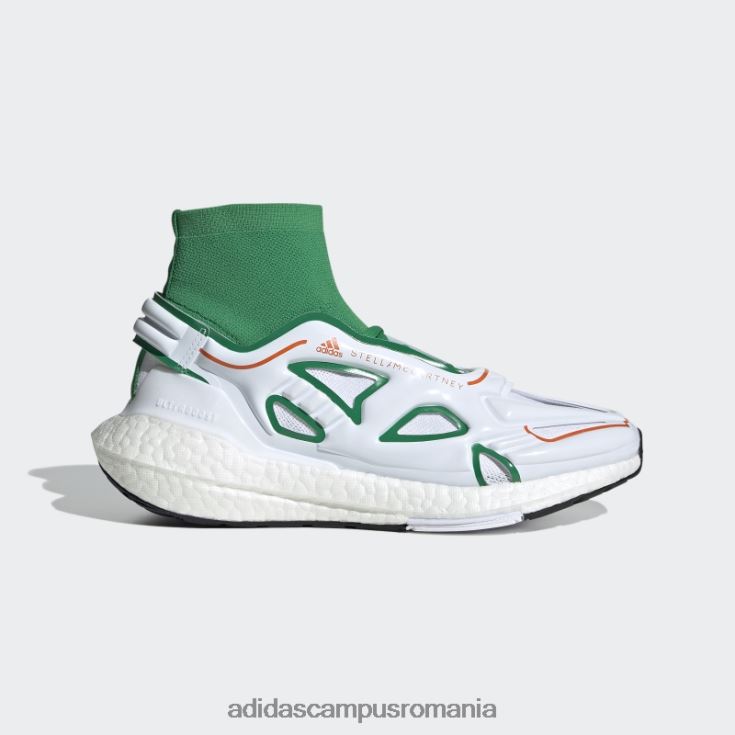adidas campus romania by stella mccartney pantofi de alergare ultraboost 22 verde fierbinte unisex verde/alb/portocaliu J266N222216