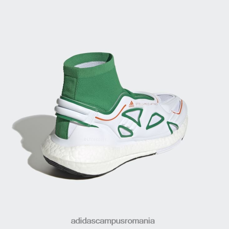 adidas campus romania by stella mccartney pantofi de alergare ultraboost 22 verde fierbinte unisex verde/alb/portocaliu J266N222216