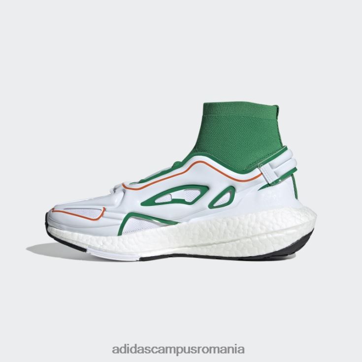 adidas campus romania by stella mccartney pantofi de alergare ultraboost 22 verde fierbinte unisex verde/alb/portocaliu J266N222216