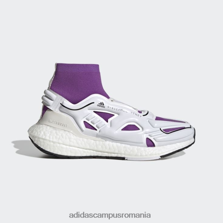 adidas campus romania by stella white mccartney ultraboost 22 pantofi de alergare fierbinți unisex alb/violet/negru J266N22038