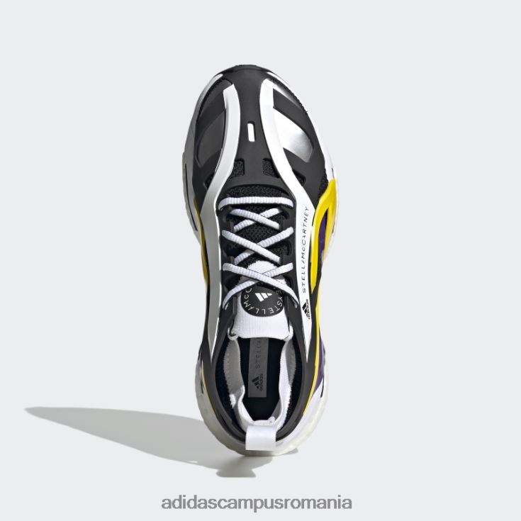adidas campus romania de stella mccartney pantofi de alergare solarglide moda neagră unisex negru/violet/galben șoc J266N222225
