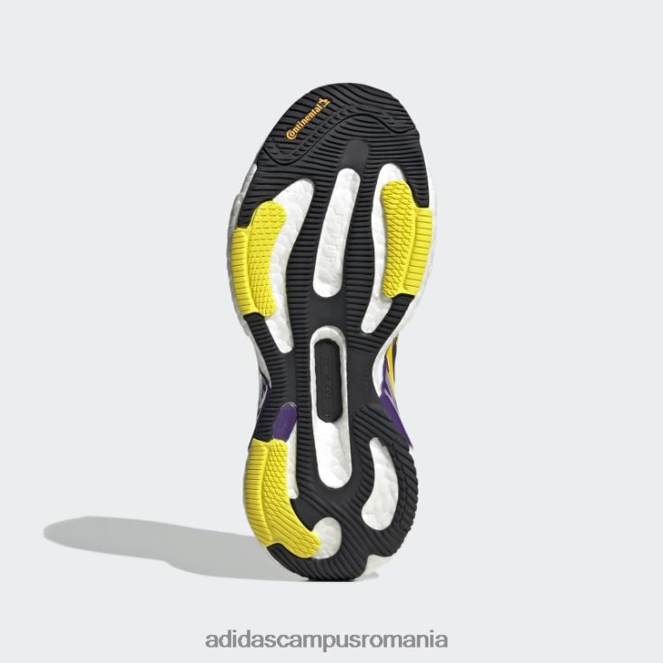 adidas campus romania de stella mccartney pantofi de alergare solarglide moda neagră unisex negru/violet/galben șoc J266N222225