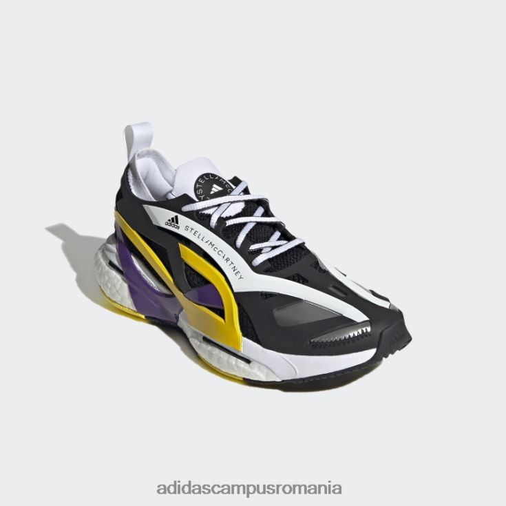 adidas campus romania de stella mccartney pantofi de alergare solarglide moda neagră unisex negru/violet/galben șoc J266N222225