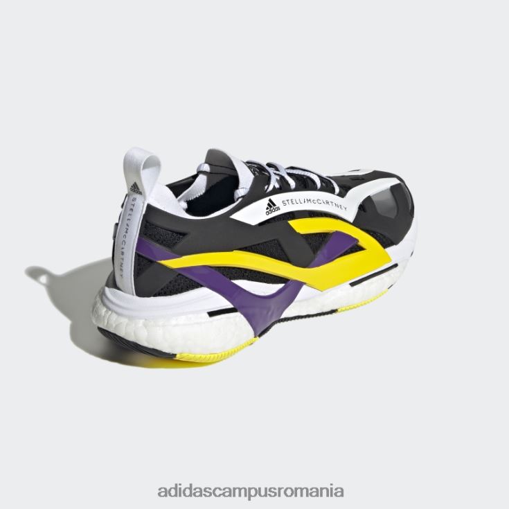 adidas campus romania de stella mccartney pantofi de alergare solarglide moda neagră unisex negru/violet/galben șoc J266N222225