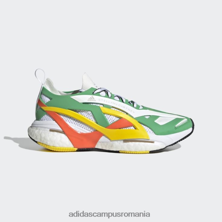 adidas campus romania moda verde by stella mccartney pantofi de alergare solarglide unisex verde/alb/portocaliu J266N222308
