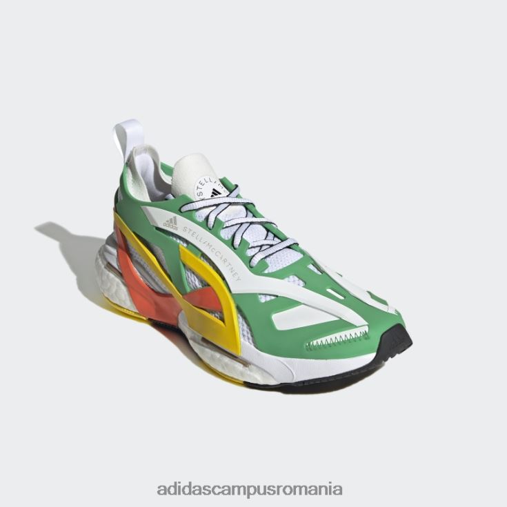 adidas campus romania moda verde by stella mccartney pantofi de alergare solarglide unisex verde/alb/portocaliu J266N222308
