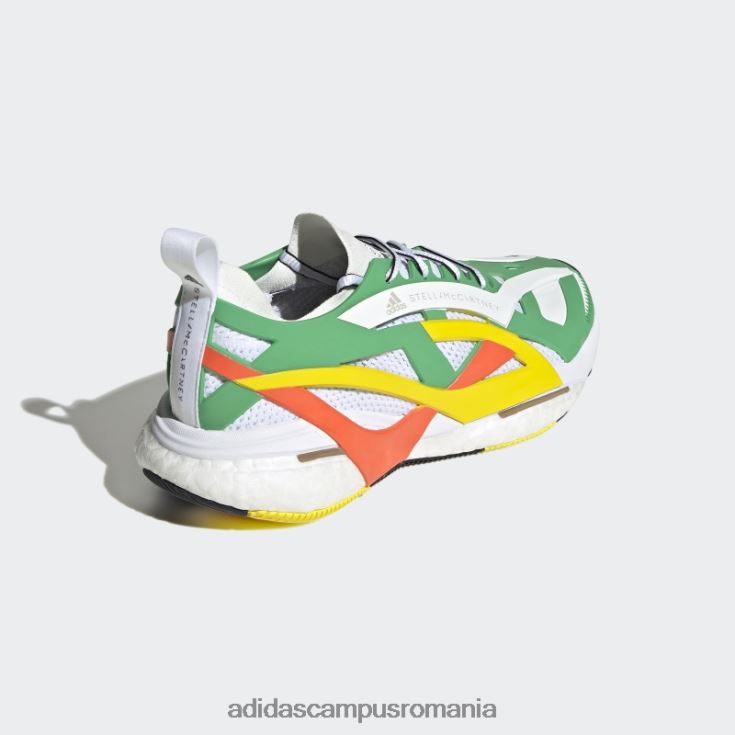 adidas campus romania moda verde by stella mccartney pantofi de alergare solarglide unisex verde/alb/portocaliu J266N222308