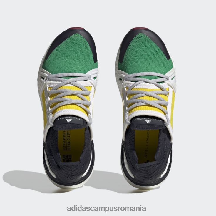 adidas campus romania pantofi de alergare verde by stella mccartney ultraboost 20 fierbinți unisex verde/galben/alb J266N222161