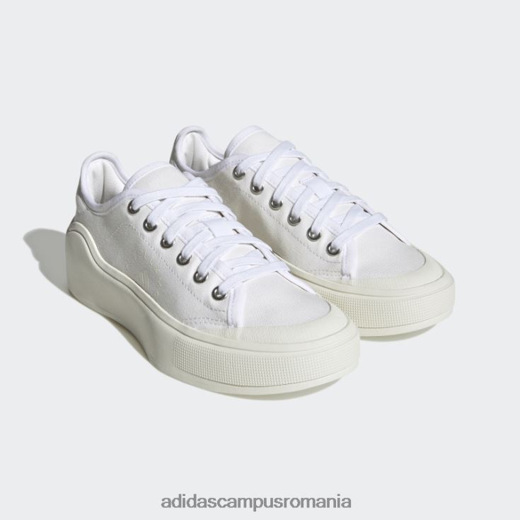 adidas campus romania pantofi de curte albi de stella mccartney fierbinți unisex alb J266N24715