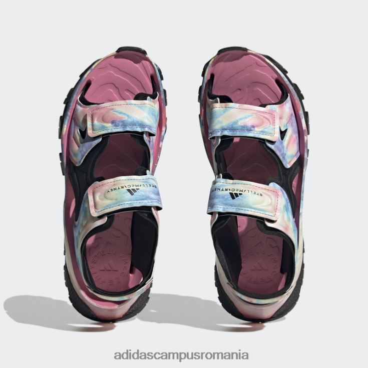 adidas campus romania sandale roz by stella mccartney unisex roz/galben înghețat/negru J266N28599