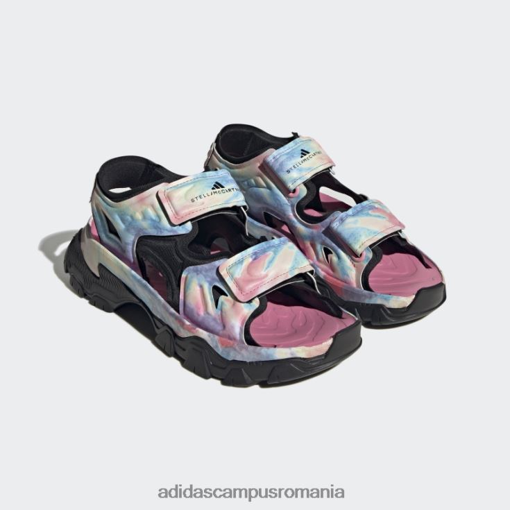 adidas campus romania sandale roz by stella mccartney unisex roz/galben înghețat/negru J266N28599