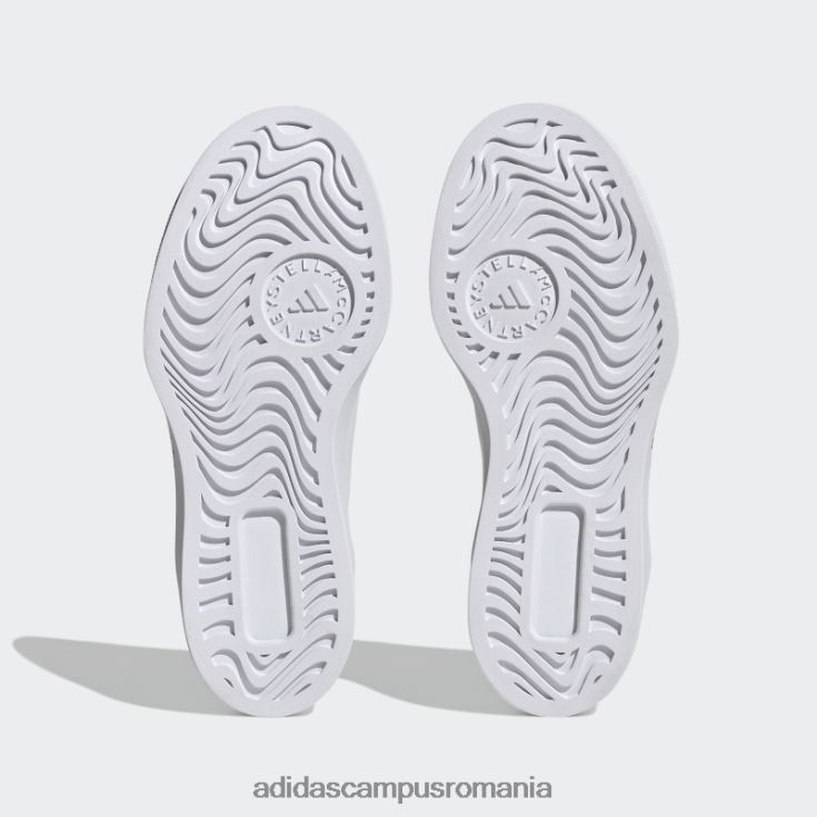 adidas campus romania white hot by stella mccartney pantofi de curte unisex alb roșu J266N24318