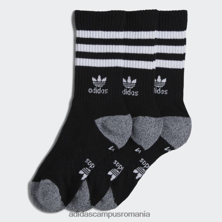 adidas campus romania ciorapi roller crew 3 perechi negri copii negru J266N225645