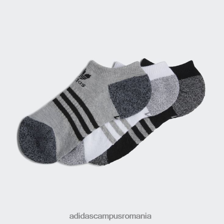 adidas campus romania ciorapi roller no-show 3 perechi gri adidas copii gri J266N225650