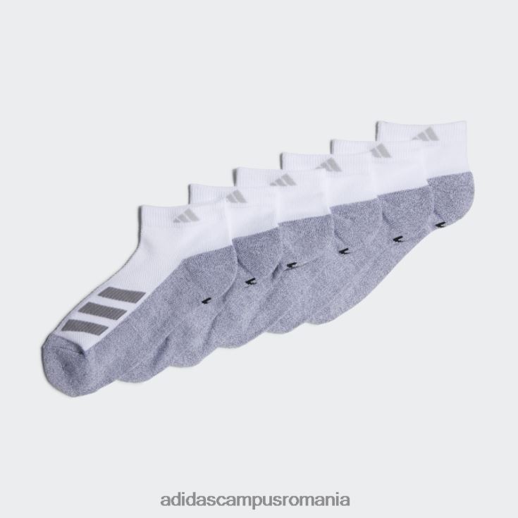 adidas campus romania șosete decoltate cu dungi albe cu perne 6 perechi adidas copii alb J266N225653