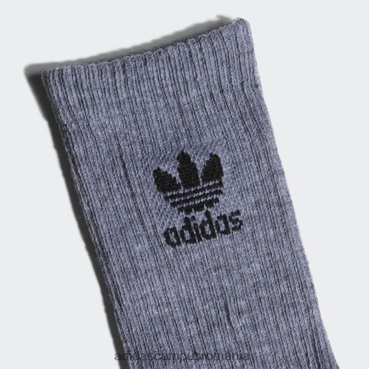 adidas campus romania șosete gri trefoil crew 6 perechi copii gri J266N225648