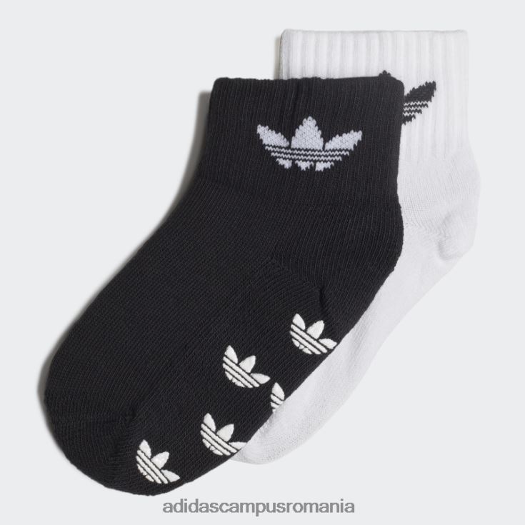 adidas campus romania șosete negre anti-alunecare 2 perechi copii alb negru J266N225655