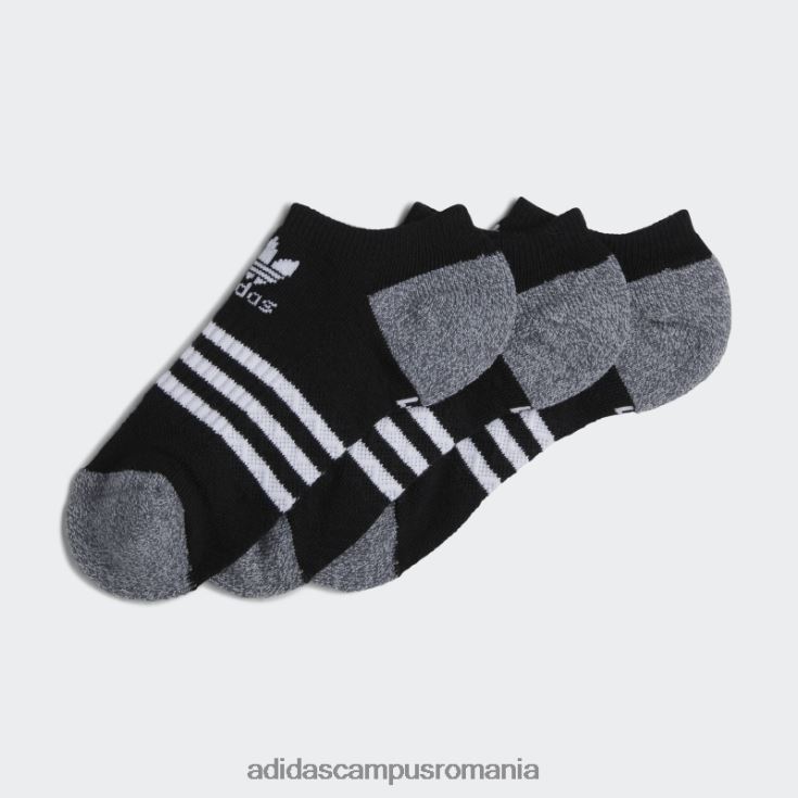 adidas campus romania șosete roller no-show 3 perechi negre copii negru J266N225646