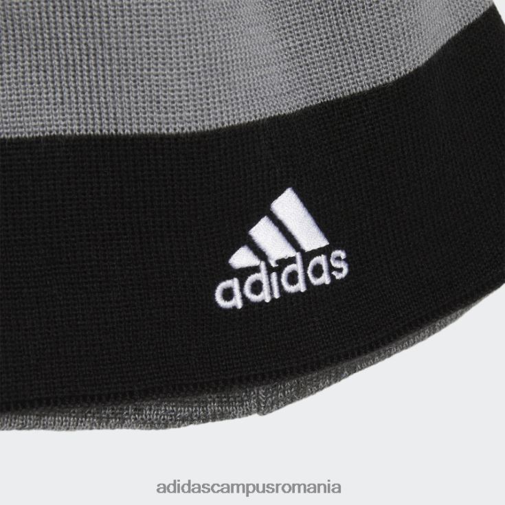 adidas campus romania beanie de bază neagră copii gri inchis J266N225639
